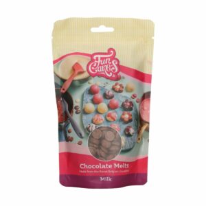 Afbeelding van FunCakes Chocolade Melts Melk 350 g – smeltchocolade voor bakken en decoreren