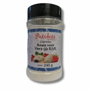 Patidess ijsmix Basis voor ijs kant en klaar 240 gram