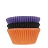 set paarse, zwarte en oranje cupcake papiertjes van het merk House of Marie