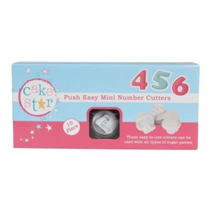 Cake Star Push Easy Uitstekers Mini Cijfers Set/10