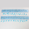 Script Alphabet Tappits – kleine letters a t/m z – fondant & marsepein – 1 tot 1,5 cm
