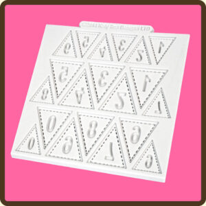 siliconen vorm vlaggetjes cijfers