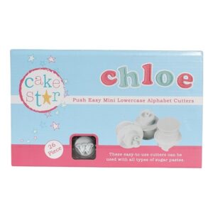 Cake star push easy alphabet uitsteker set