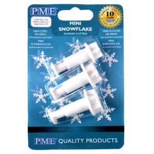 pme mini snowfalke plunger cutter 3 stuks