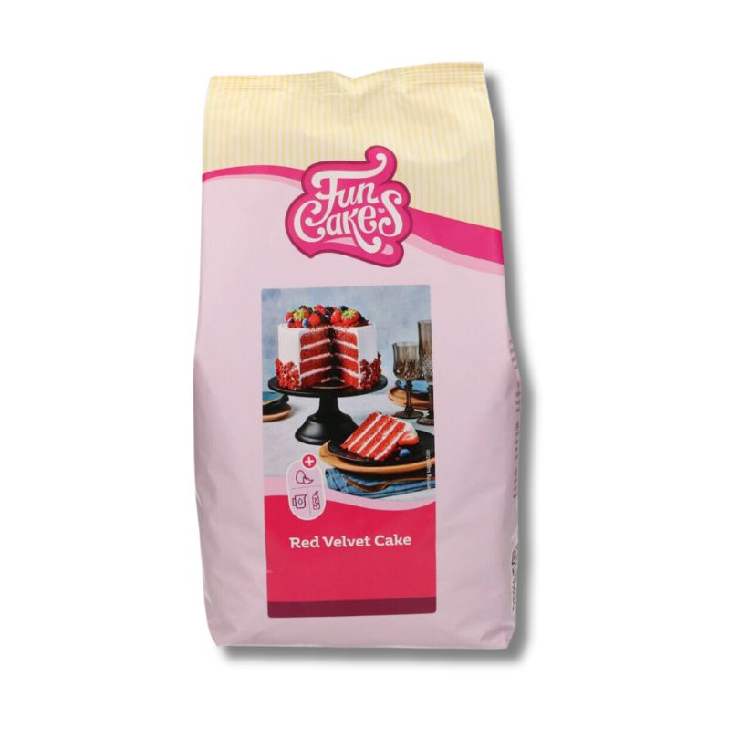 FunCakes mix voor red velvet 4 kilo Funcakes mix voor red velvet cake 4 kilo