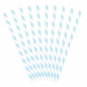 papieren rietjes blauwe strepen