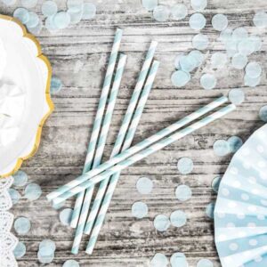 Rietjes Licht Blauw Strepen