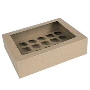 eco line cupcake doos voor 24 mini cupcakes