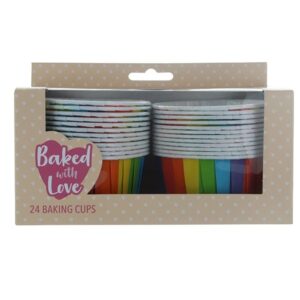 baking cups regenboog