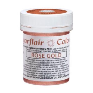 verf voor chocolade kleur rose gold van het merk Sugarflair