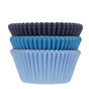 set van 3 kleuren blauwe cupcake papiertjes