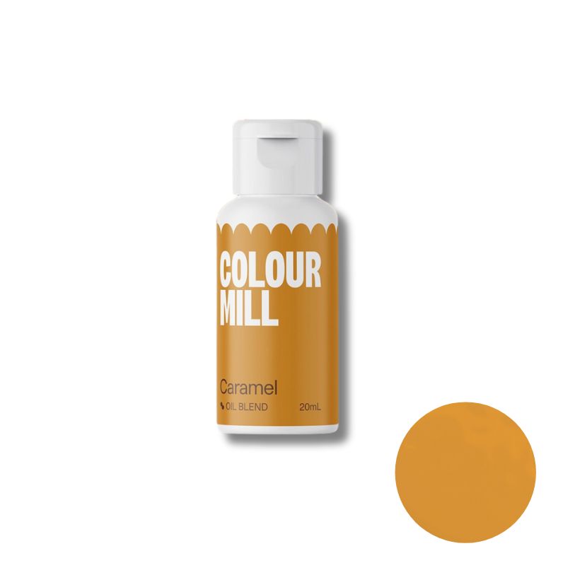 colour mill oil blend caramel 20 ml colour mill kleurstof karamel bruin 20 ml