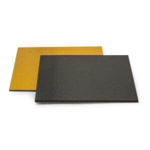 Cake Board Vierkant Zwart/Goud 36 X 36 cm