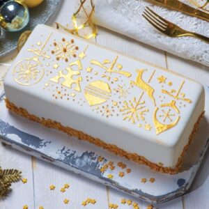kerst cake stencil
