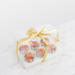 crystal cake box 6 cupcakes