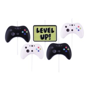 Kaarsjes - Gamer - Set 5 stuks