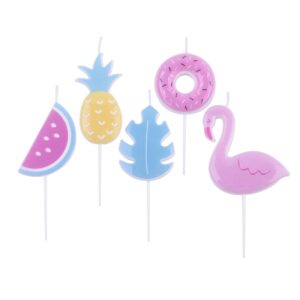 Kaarsjes - Tropical- Set 5 stuks