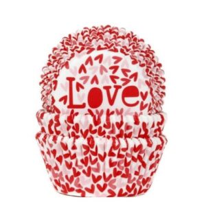 cupcake papiertjes met hartjes
