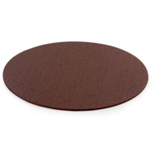 cake board rond 36 cm bruin