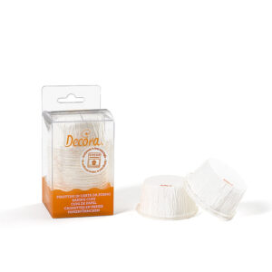Crinkled Baking Cups Wit- 25 Stuks