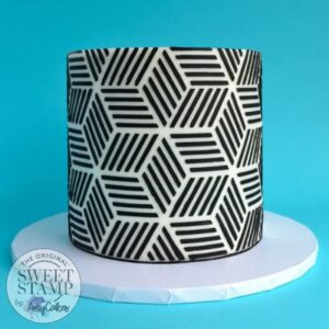 voorbeeld taart met taartstencil sweet stamp Lexi