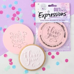 Sweet Stamp Outboss expressions stempel met tekst I Love you
