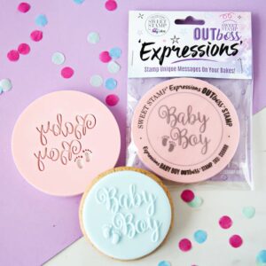 Sweet Stamp Outboss expressions stempel met tekst baby boy