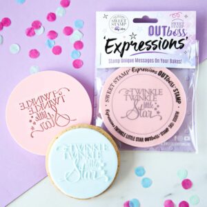 Sweet Stamp Outboss expressions stempel met tekst twinkle twinkle little star