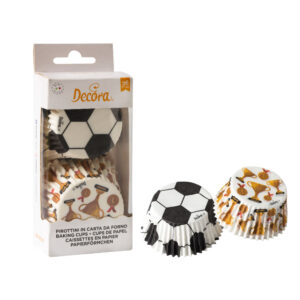 voetbal thema cupcake papiertjes van het merk Decora