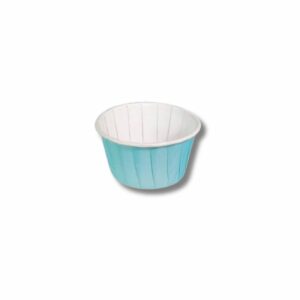 Afbeelding van Azucren Luxe Crinkle Cupcake Baking Cups Baby Blauw – 50 stuks
