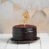 cake topper goud cijfer 9 3d