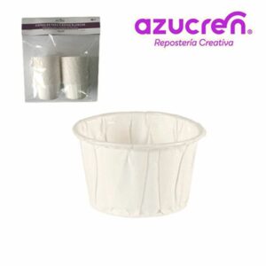 stevige baking cups wit