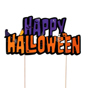 Afbeelding van Halloween Cake Topper Happy Halloween