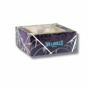 Afbeelding van Halloween cupcake doosje met venster en houder voor 4 stuks van Azucren