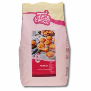 afbeelding van funcakes mix voor muffins 4 kilo verpakking