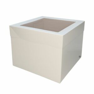 Afbeelding van Azucren taartdoos met top venster 25 x 25 x 20 cm